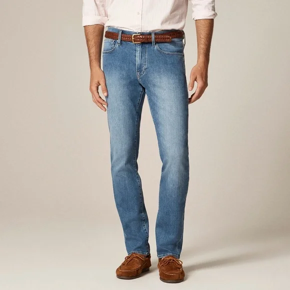 NWT J. Crew 484 Slim-fit stretch jean in medium wash Jeans 33x30 - broken loop - Picture 2 of 7